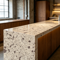 Dalle de granit blanc de l'Est de l'Asie (G655) poli, moderne et de qualité supérieure, découpée sur mesure, durable pour cuisine, salle de bain et extérieur.
