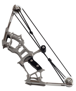 Mini Roestvrijstalen Compound <span class=keywords><strong>Bow</strong></span> Small Poelie Boogpijl Schietspeelgoed Binnen En Buiten Decompressie Boogpees Set - Product Image 2