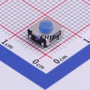 TS-1047-A2B3-D2 Tactile Switch SMD,6.2x6.3mm Switch Single Pole Single Throw Round Button Vertical Mount 6.2mm - Product Image 1