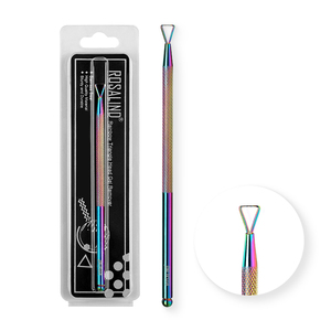<span class=keywords><strong>Rosalind</strong></span> — accessoires pour manucure en acier inoxydable, fournitures d'ongles, tête en triangle coloré, repousse cuticule, vente en gros, dissolvant de gel - Product Image 1