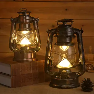 Antieke Vintage Decoratieve Verlichting Orkaan Lantaarn Led Orkaan Lamp