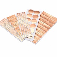 Puntos de Cobre Conductivos OEM, Pegatinas Decorativas para Vidrio, Puntos de Lámina de Cobre para Manualidades
