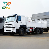 Camion de transport de marchandises en vrac 371HP, camion à plateau pour bétail d'occasion Sinotruk Howo 7 6x4, camion de fret à ridelles