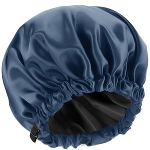 Bonnet <span class=keywords><strong>de</strong></span> Douche Luxe Doublé Satin à Prix Abordable, Extra Large, Réutilisable, Imperméable, Taille Ajustable pour Cheveux Longs - Product Image 1