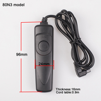 Vente en gros Télécommande filaire pour appareil photo Déclencheur MC-30 RS-60E3 RS-80N3 MC-DC2 pour Nikon Canon etc Modèles de la série