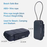 Ensemble antivol et étanche pour l'extérieur, coffre-fort de plage Portable à code, boîte de sécurité pour chaise, nouveauté