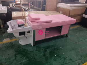 Lit de beauté professionnel Yicheng Beauty avec fonction shampooing Lit de beauté avec shampooing électrique et caractéristiques de toilettage - Product Image 2