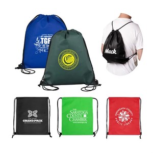 Sac à dos de sport à cordon de serrage pour entraînement d'équipe, dégradé bleu-vert, résistant à l'eau, 20-35L, unisexe, tissu polyester 210D - Product Image 6