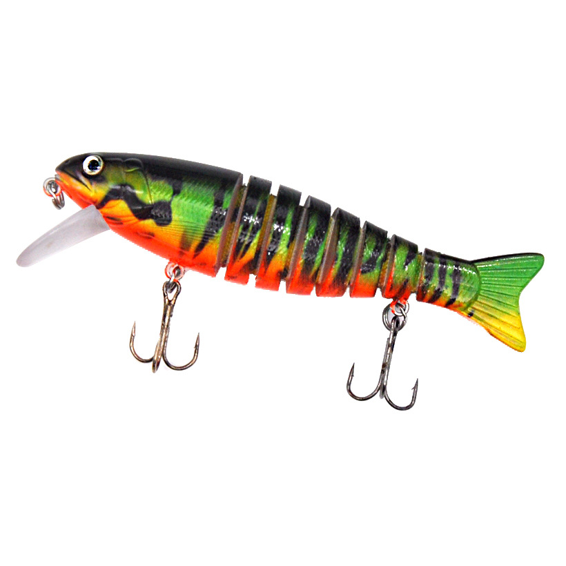 8 Segmented Fishing Lures for Bass Trout - Lifelike Baits
