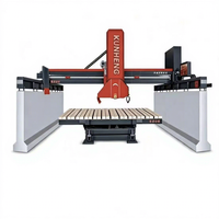 Machine à découper la pierre de type pont infrarouge KUNHENG DTQ-450-800, scie à blocs de granit et de marbre pour usine de traitement de la pierre