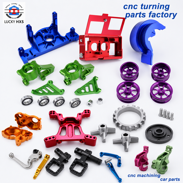 OEM 7075 Aluminum CNC Machined RC Car Suspension Arms Wheel Hubs 0.01mm Color Anodized Racing Model Car Accessories Wire EDM