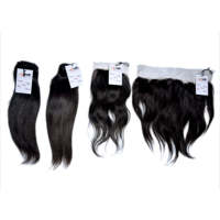 Rambut Asli Manusia 100% hd Lace Frontal Closure Hair Bundle, Ekstensi Rambut Manusia India dari Tempel, Supplier Rambut Asli Manusia