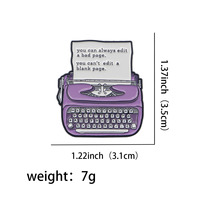 Broche émaillée imprimée « Quotes Enamel Pin », personnalisable, pour sac à dos, vêtements, accessoires, bijoux amusants, cadeaux