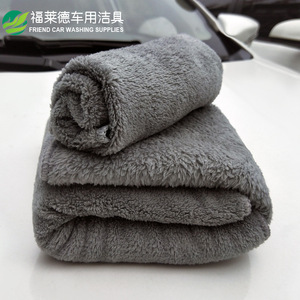 Serviette de nettoyage auto en microfibre corail 40x40cm, épaisse et super absorbante pour le detailing automobile - Product Image 2