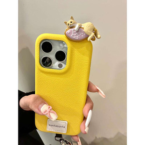 Custodia in pelle per IPhone16/Iphone 16 Pro Max <span class=keywords><strong>Cover</strong></span> telefono 3D Design Kawaii - Product Image 4