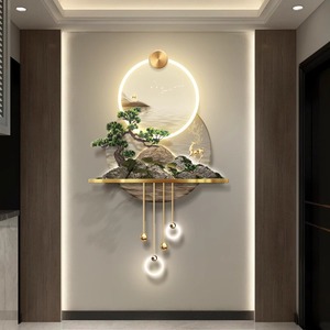 Decorazione Murale Paesaggistica Bonsai con Opzioni di Illuminazione e Anelli per Appendere, Ideale per Ingresso, Corridoio, Soggiorno, Ufficio - Product Image 3