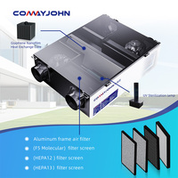 Système de ventilation à récupération d'énergie COMAYJOHN MC-DC-GN, ventilation à air frais, avec système de plafond central AUTO