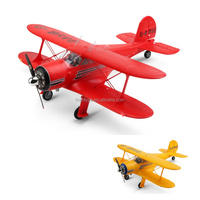 Wltoys A300 Beech D17S RC Biplan 3D 6G en mousse EPP, planeur électrique radiocommandé 2.4G avec moteur brushless, avion RTF, jouet cadeau