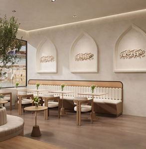 Design d'Interni per Caffetterie - Servizio di Ristrutturazione Commerciale Personalizzata per Bar (Decorazione Elegante per Negozi di Caffè Tonalità Verde) - Product Image 3