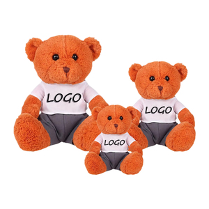 Orsetto di peluche super morbido ODM all'ingrosso con stampa logo personalizzata e maglietta, giocattolo con stampa a trasferimento termico - Product Image 6