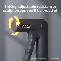 Poignée de musculation réglable avec compteur pour l'exercice des doigts, la rééducation de la main et le remodelage corporel, avec logo personnalisé