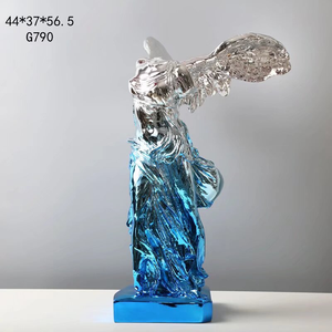 2024 nuevo estilo chino <span class=keywords><strong>guerreros</strong></span> <span class=keywords><strong>de</strong></span> <span class=keywords><strong>terracota</strong></span> resina artesanía figura muñeca para decoración del hogar Navidad TV decoración ornamento suministros - Product Image 5