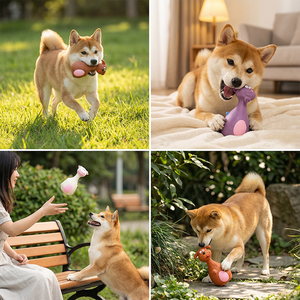 New Arrival Safe and Non-toxic Interactive Chewing Latex Squeaky <strong>Dog</strong> <strong>Toy</strong> Pet Products - Product Image 5