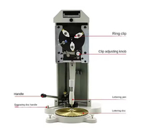 Machine à graver les bijoux de petite taille avec outil de confirmation de la taille pour l'engravure des trous intérieurs