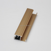 Nouveau Profilé d'Extrusion en Aluminium 6063 T5 pour Cadre de Porte d'Armoire de Cuisine, Profilé de Cuisine en Aluminium, Cadre de Verre pour Armoire et Penderie, Vente Chaude