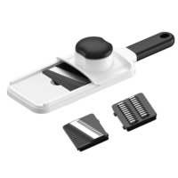 Nieuwe product plastic multifunctionele handmatige mandoline voedselhakker groente- en fruitsnijder kaasrasp