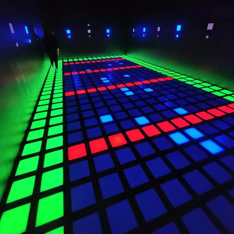 game dance floor grid activate game led interactive floor light activate game