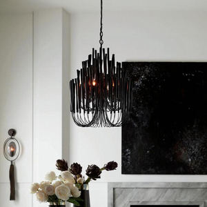 Modern Simple Creative <strong>Rustic</strong> Chandelier Home Office Bedroom Bedside Decorative LED Pendant Lamp with Dimmable Wood <strong>Fitting</strong> - Product Image 4