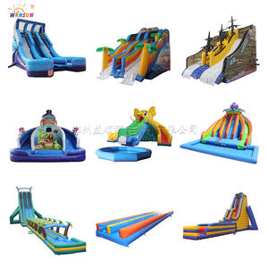 WINSUN Set Medio di Giochi Gonfiabili, Simpatico Scivolo Gonfiabile Triplo da Giardino con 3 Cascate e <span class=keywords><strong>Tema</strong></span> <span class=keywords><strong>Casa</strong></span> sull'Albero - Product Image 6