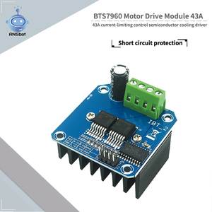Module de commande de refroidissement semi-conducteur à limitation de courant 43A <span class=keywords><strong>BTS7960</strong></span>, module de commande de moteur intelligent pour voiture électrique <span class=keywords><strong>BTS7960</strong></span> - Product Image 6