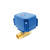 Vanne à boisseau sphérique motorisée électrique en laiton 2 voies 12V 24V 220V, commande automatique mini, DN8 DN15 DN20 DN25 DN32