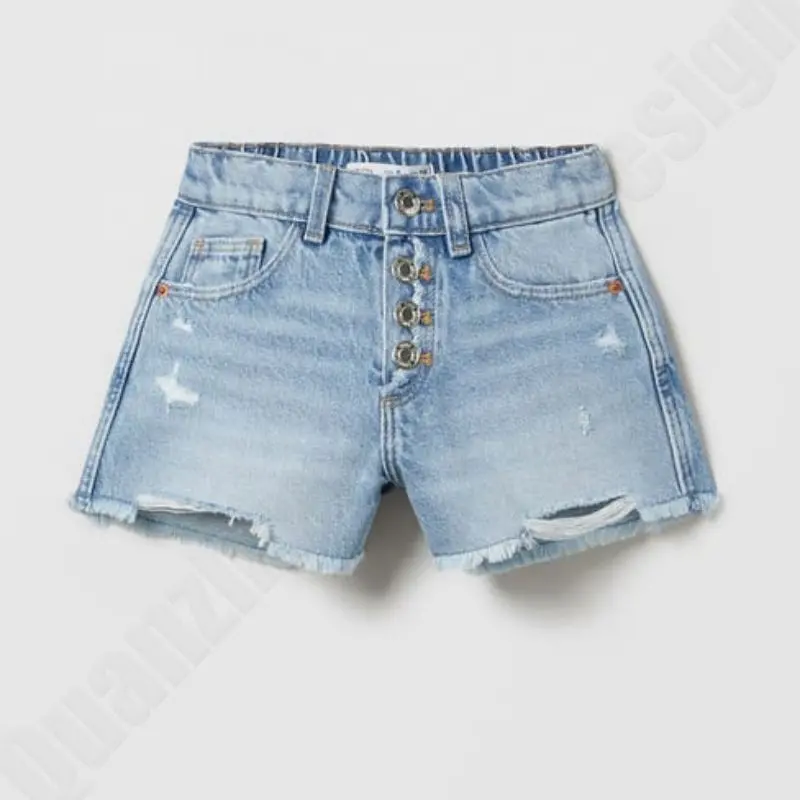 Menina Verão Crianças Crianças Moda Hot Jeans Denim Shorts Duas Cores