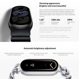 Superventas <span class=keywords><strong>Xiaomi</strong></span> Smart Band 9 Pantalla AMOLED de 1,62 pulgadas 5ATM <span class=keywords><strong>Reloj</strong></span> <span class=keywords><strong>inteligente</strong></span> resistente al agua Compatible con <span class=keywords><strong>reloj</strong></span> <span class=keywords><strong>inteligente</strong></span> de oxígeno en sangre - Product Image 3