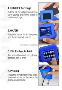Imprimante à jet d'encre portable miniature de 12,7 mm pour le numéro de lot, le code QR, le code-barres, la boîte en papier - Product Image 6