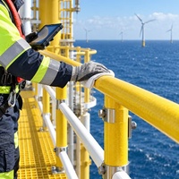 Kit de plateforme et de main courante en PRV sur mesure pour l'accès à la maintenance des tours de refroidissement