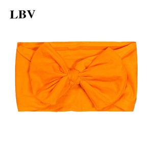FanYue-Diadema <span class=keywords><strong>de</strong></span> lazo <span class=keywords><strong>de</strong></span> nailon para bebé, elástico turbante suave para niños, diademas para bebé, 2022 - Product Image 6
