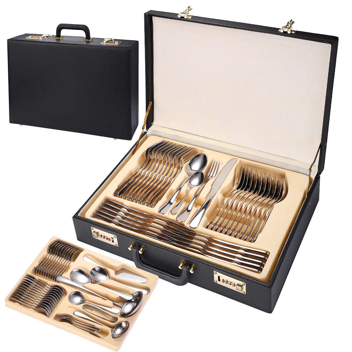 Ensemble de vaisselle Classic série 1010 - Argent