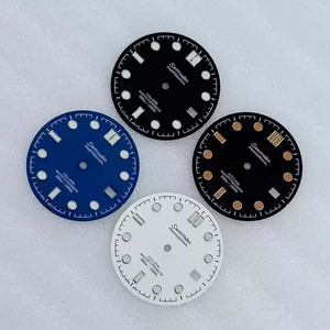 <span class=keywords><strong>Cadran</strong></span> de montre en acier inoxydable de 31 mm avec <span class=keywords><strong>cadran</strong></span> lumineux vert, <span class=keywords><strong>noir</strong></span>, bleu, blanc, vert, étanche, mouvement NH35 NH36, pièces de montre - Product Image 6