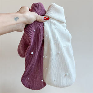 Suministros para mascotas Qiqu, suéteres para perros de nuevo diseñador personalizados, ropa para cachorros, camisa para perros malteses para perros pequeños y medianos, Chihuahua Poodle - Product Image 3