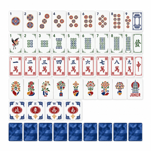Tuiles de Mahjong Américain en Acrylique Style Chinois 2026 Gravées Rubis, Pliables, pour Jeu de Poker et Divertissement Adulte en Intérieur, Tapis de Mahjong, Cadeau - Product Image 2