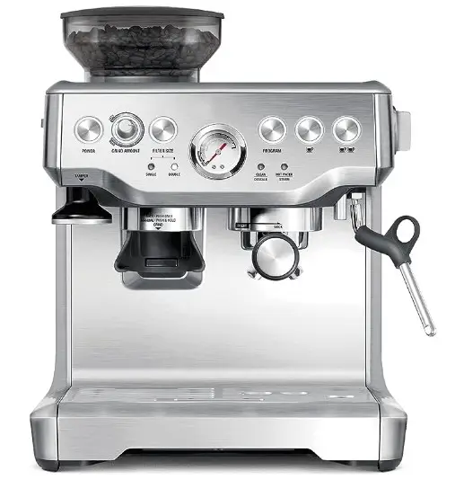 19bar Pump Italienische Kaffee maschine Express Espresso Kaffee maschine Gebürsteter Edelstahl USB Haushalt Cappuccino Maschine 2 Jahre