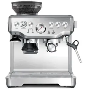 Macchina da caffè Espresso macchina da caffè italiana da 19bar macchina da caffè in acciaio inossidabile spazzolato Usb per uso domestico macchina per Cappuccino 2 anni