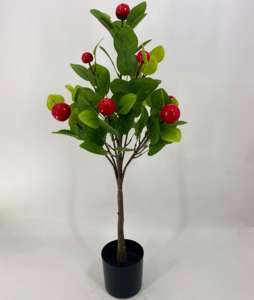 Plantes artificielles de fruits de haute qualité 80 cm 90 cm, directement de l'usine, en plastique, faux bonsaï en pot, <span class=keywords><strong>arbres</strong></span> artificiels en plastique - Product Image 3