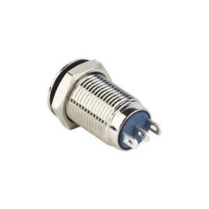 10mm IP65 tự khóa momentary 12V chuyển đổi push button chuyển