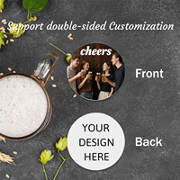 Sous-verres en carton épais personnalisés avec logo imprimé sur mesure pour boissons