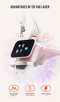 Machine de resurfaçage cutané Er:YAG 2940 nm avec haute absorption d'eau et ablation épidermique précise pour le raffermissement de la peau et une cicatrisation rapide